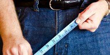 Les dimensions de l'organe génital d'un homme